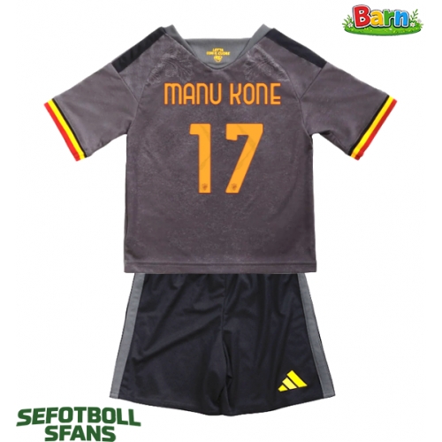 AS Roma Manu Kone #17 Tredjeställ Barn 2026-27 Kortärmad (+ Korta byxor)